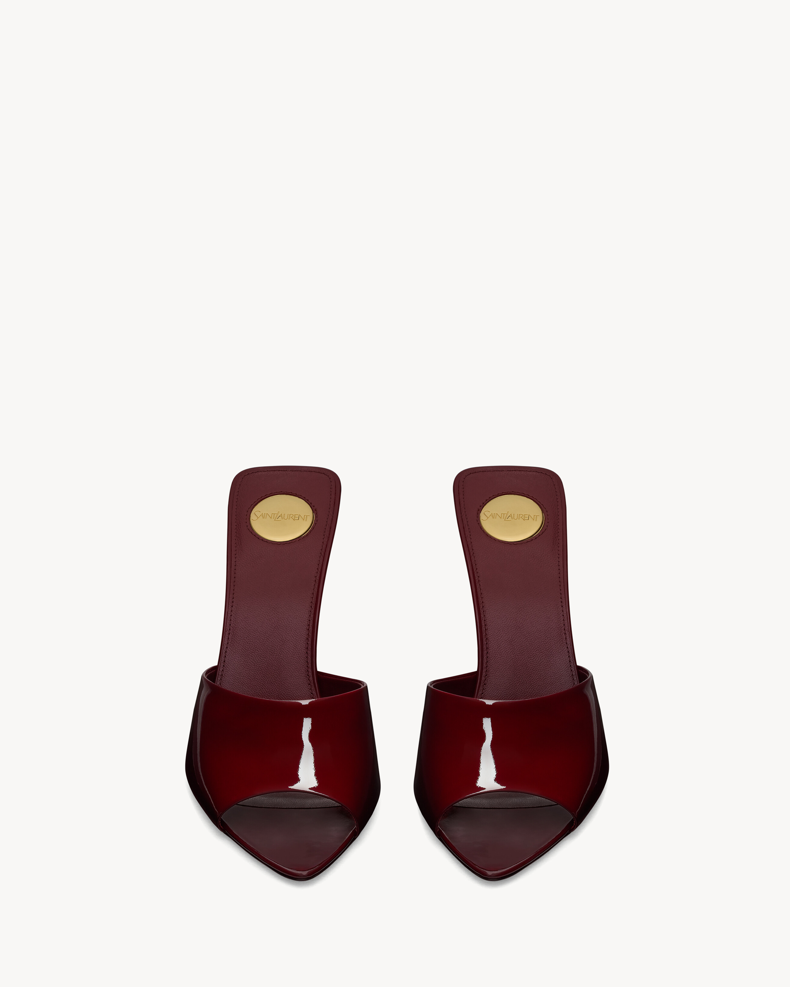 ROMY mules in patent leather