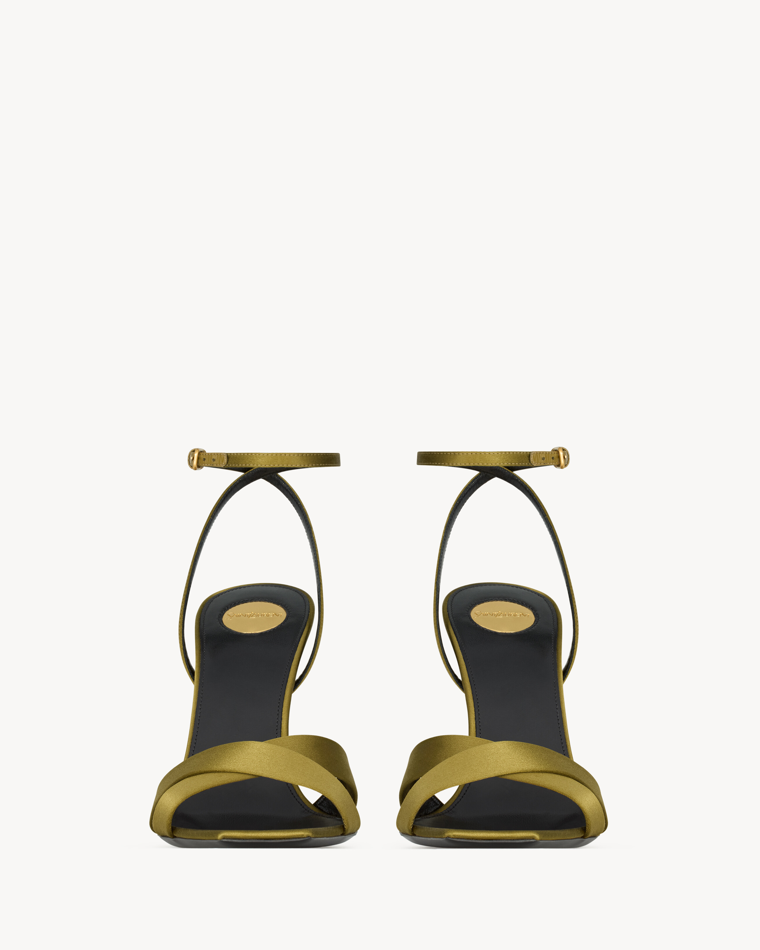 LUCIENNE wedges in satin crepe