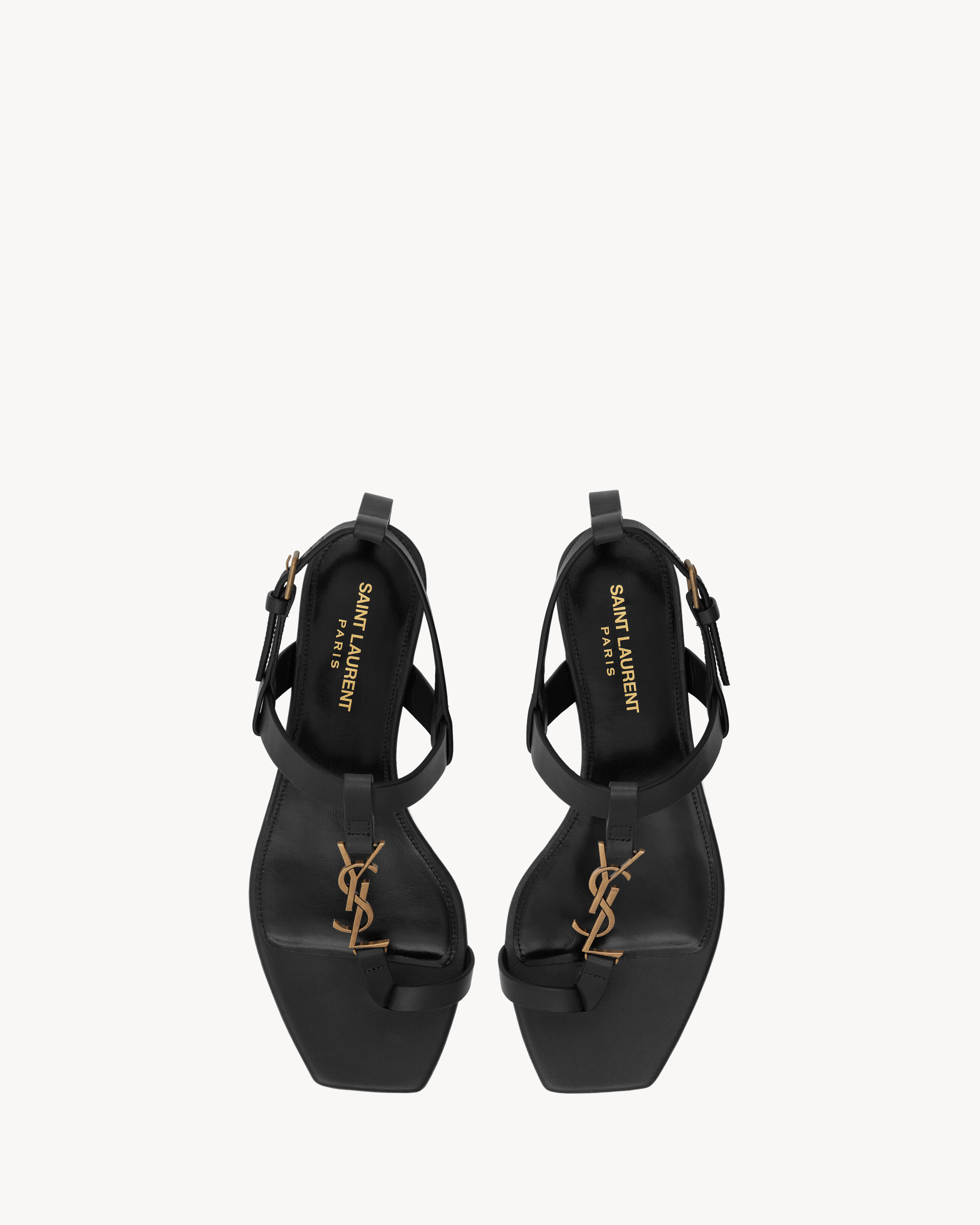 ysl cassandra flat sandals