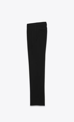 SAINT LAURENT Wide-Leg Velour Trousers for Men | MR PORTER