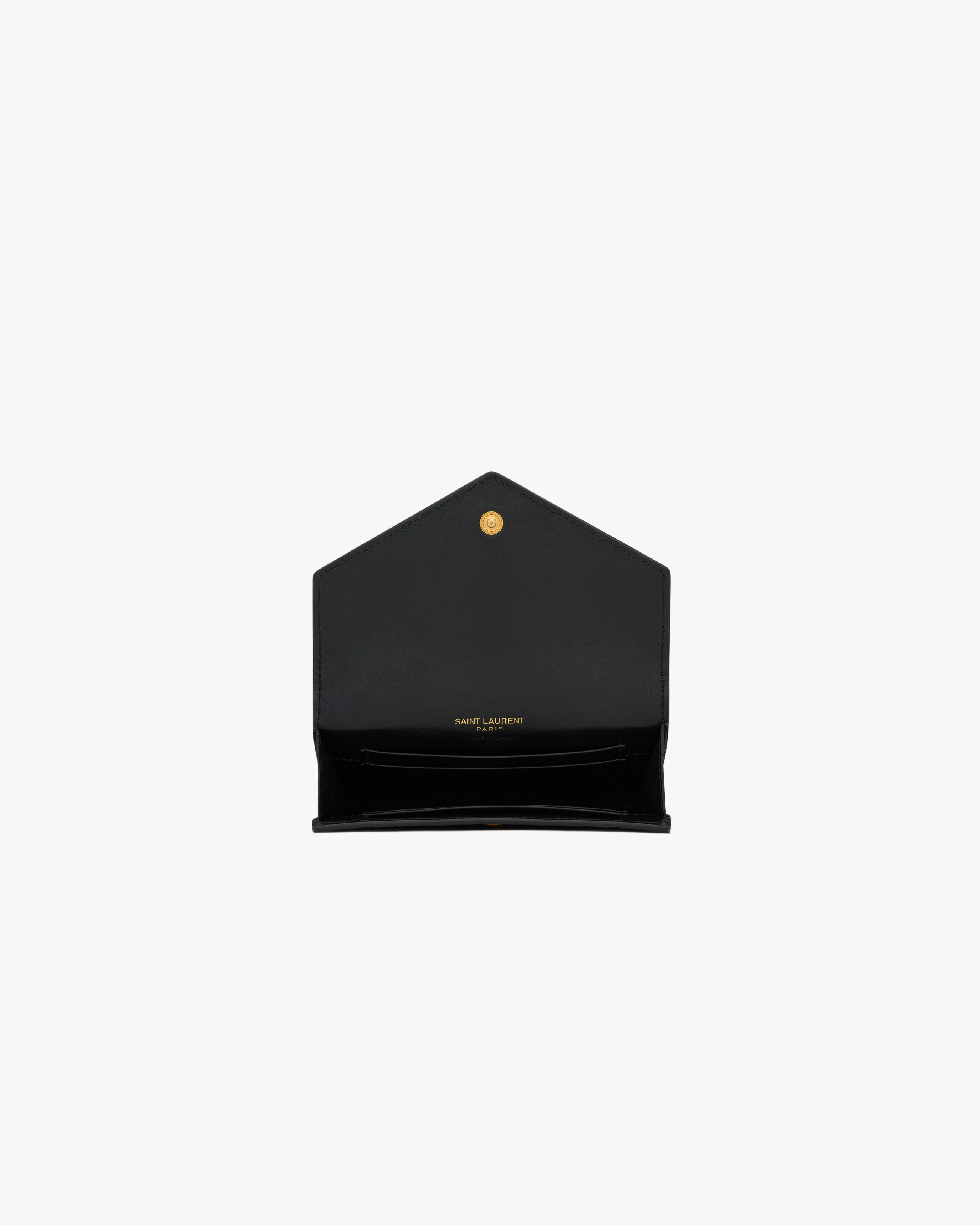 Cassandre small envelope wallet in shiny crocodile-embossed leather ...