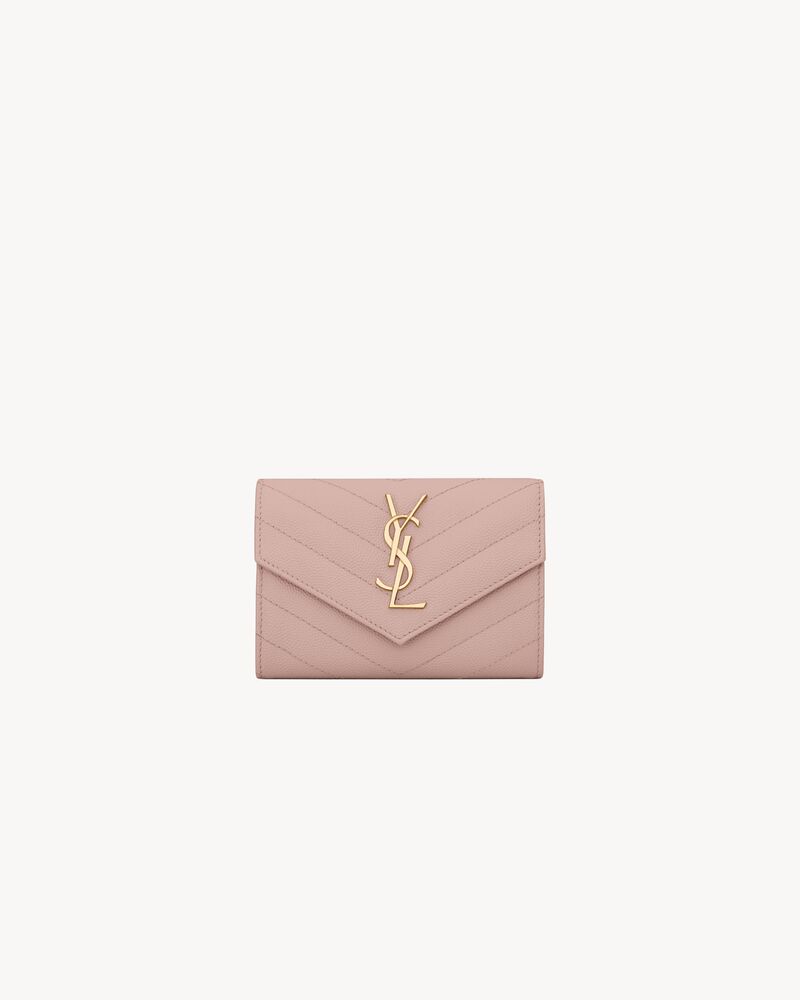 Ysl monogramme small grain de poudre envelope wallet Clearance