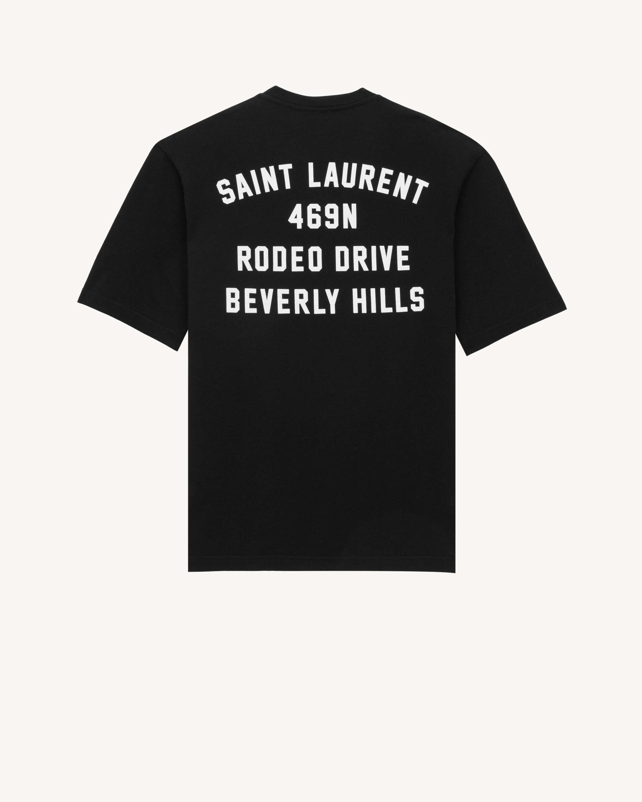 SAINT LAURENT BEVERLY HILLS ADDRESS T-SHIRT