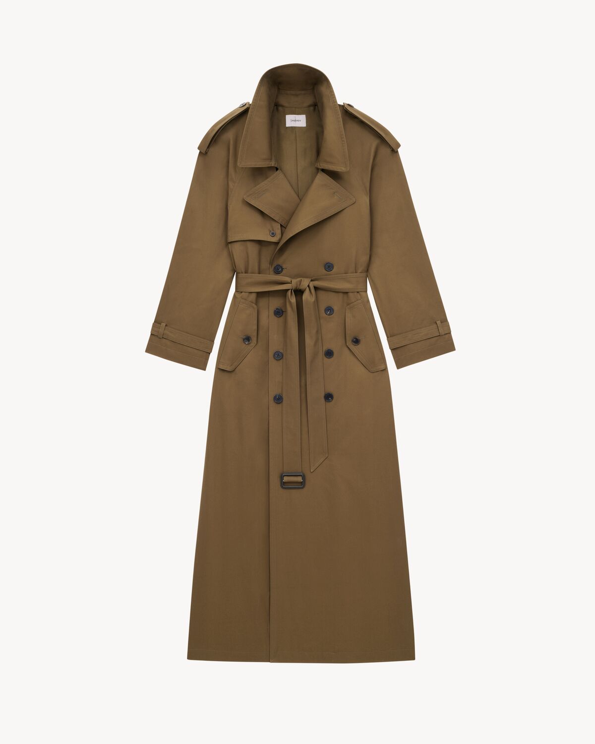 trench coat in cotton twill