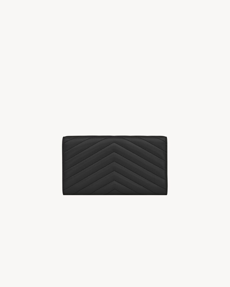 CASSANDRE MATELASSÉ large flap wallet in lambskin