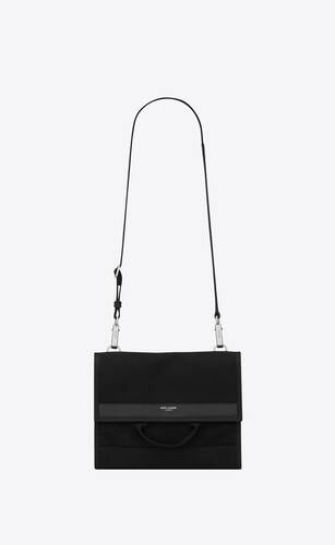 city flap crossbody pouch in canvas