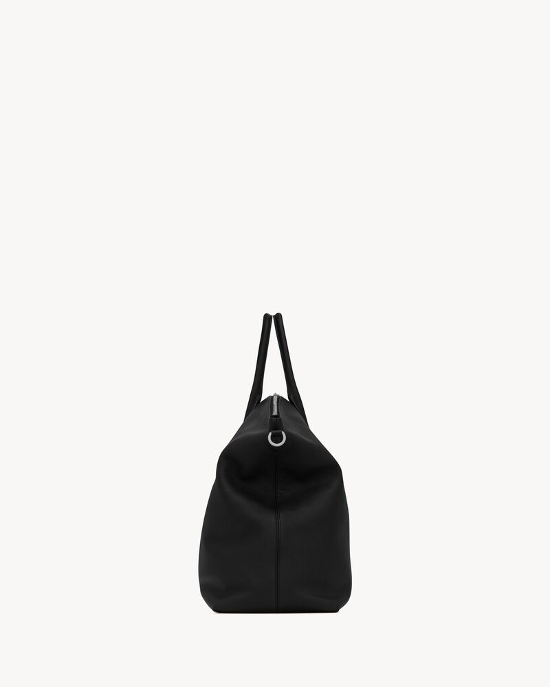 Grand sac bowling en cuir grainé