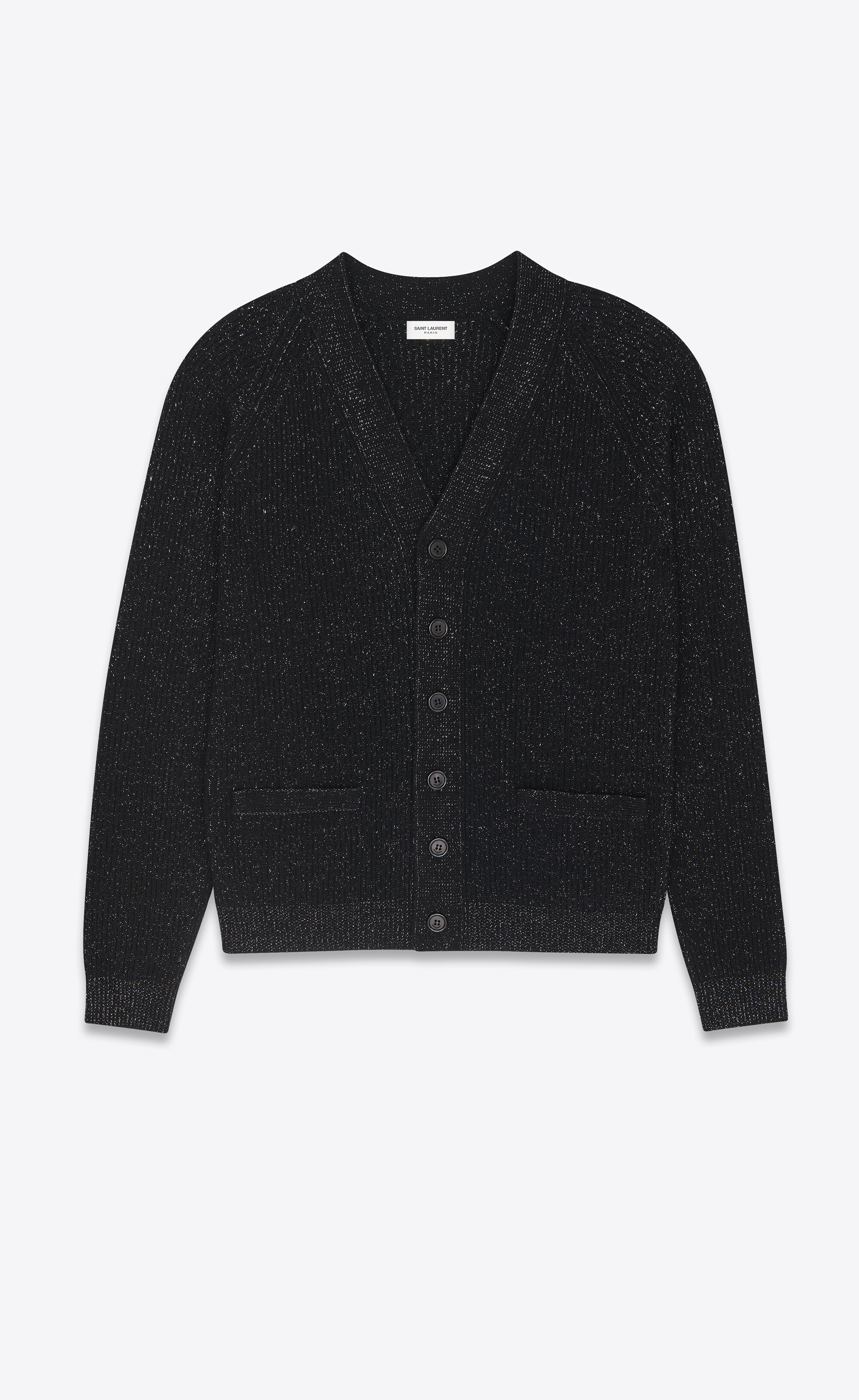 Cardigans Vetements - Lurex monogram sweater - UE54KN220PBABYPINKWHITE