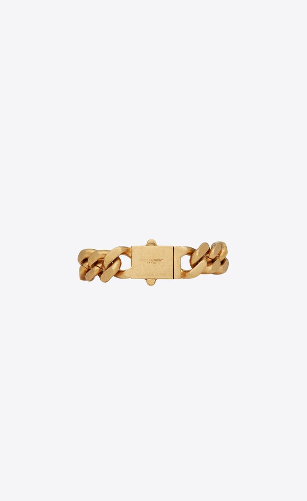 Gold Bracelet with logo Saint Laurent - GenesinlifeShops Germany - bianca  heeled sandals saint laurent shoes