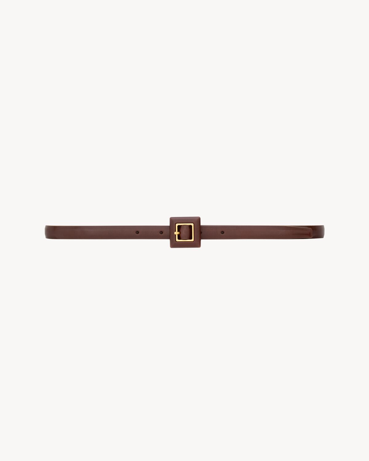 Ceinture boucle recouverte en cuir