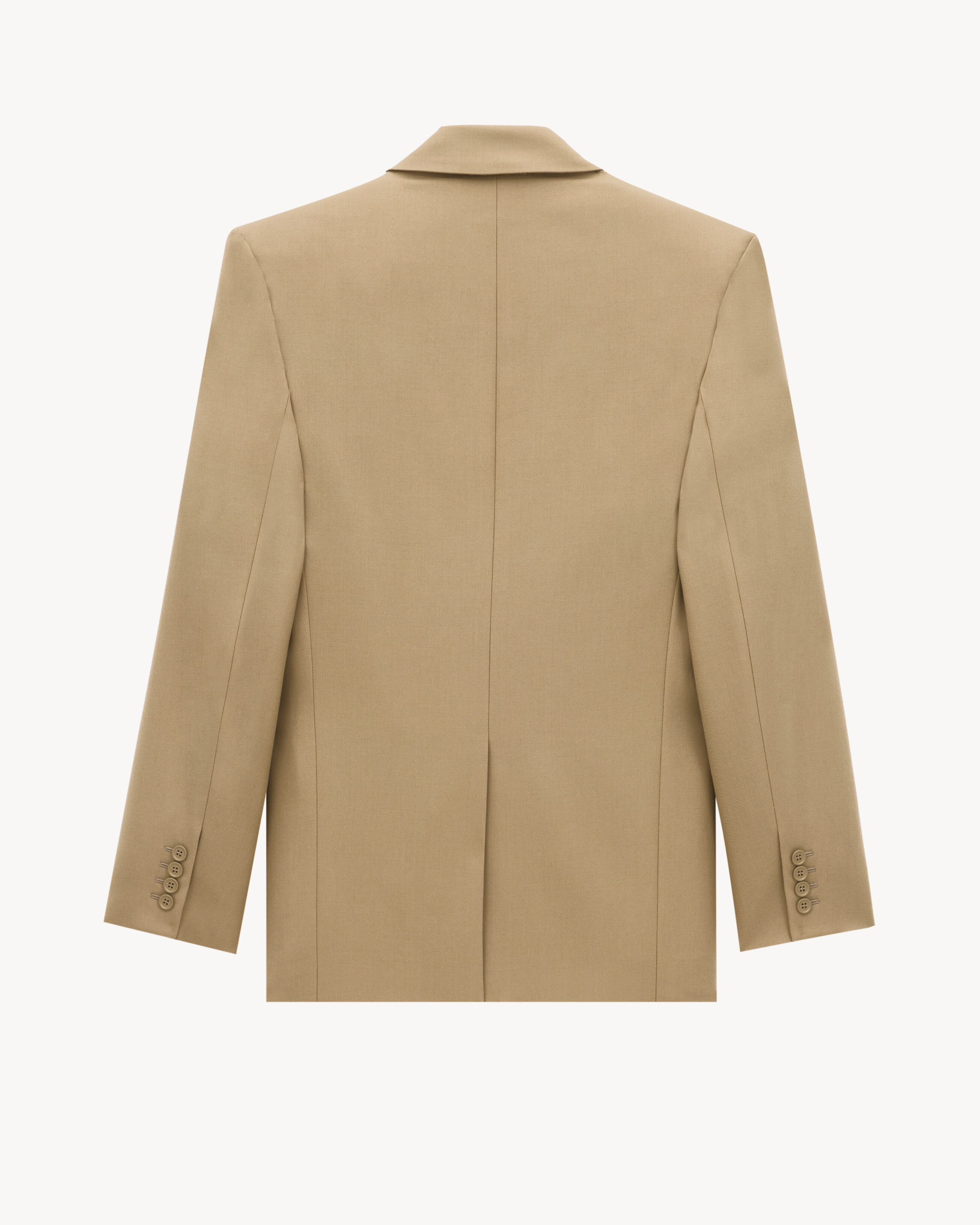 blazer em gabardine de lã