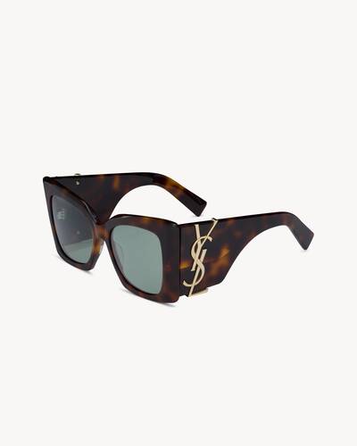 Saint Laurent 'sl M119' Sunglasses, in Black | Lyst UK