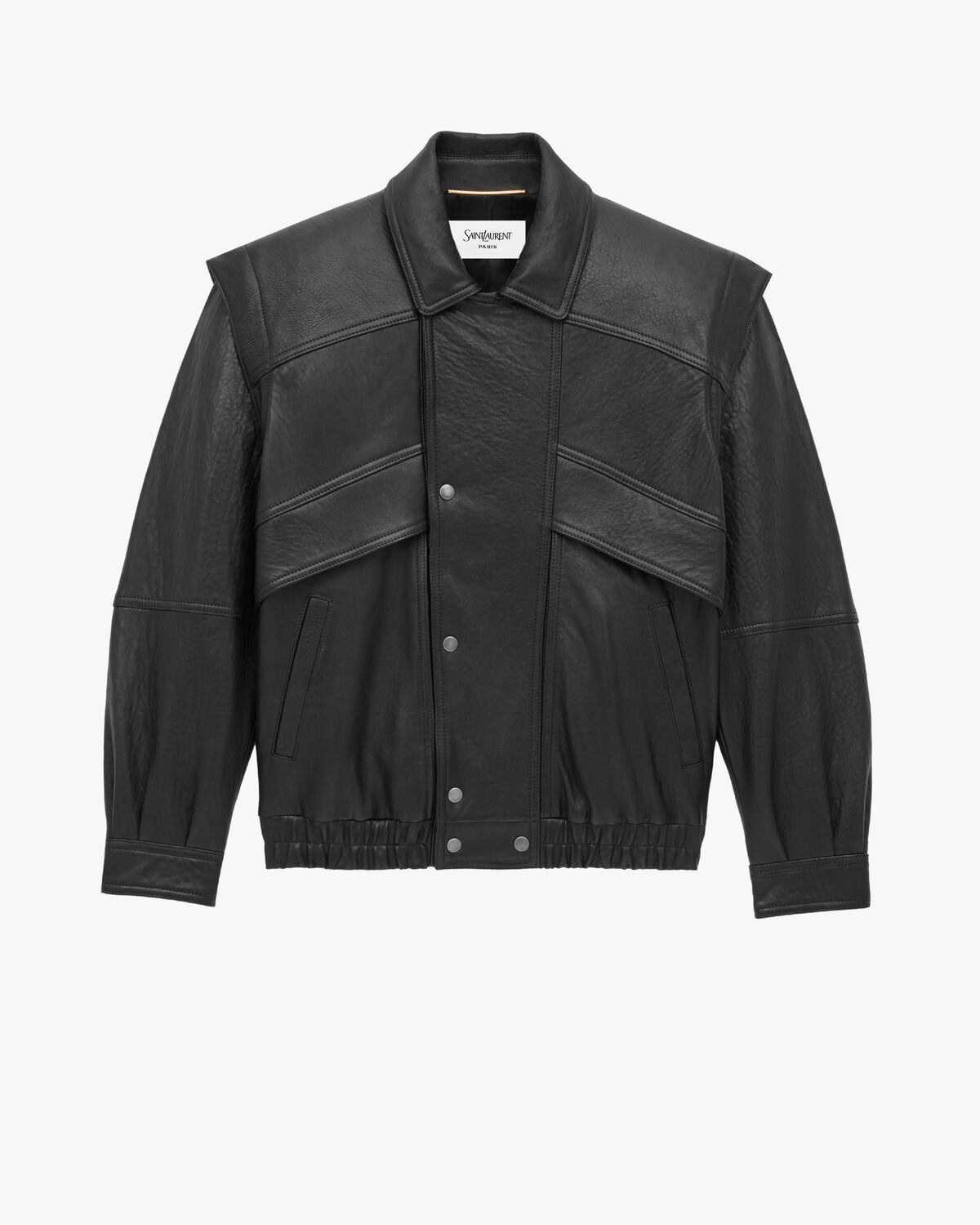 bomber en cuir d’agneau bubble