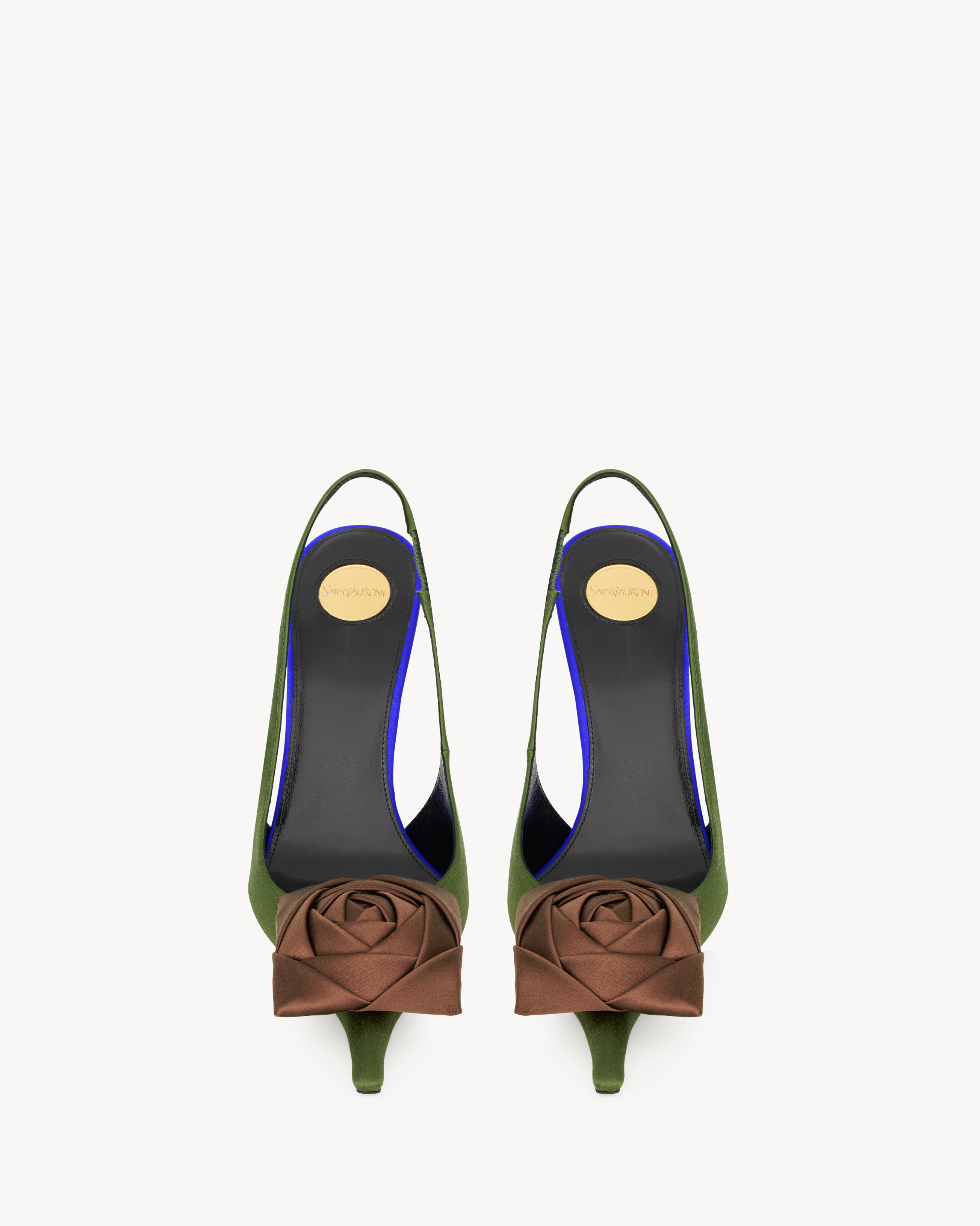 AMALIA slingbacks en crêpe satin