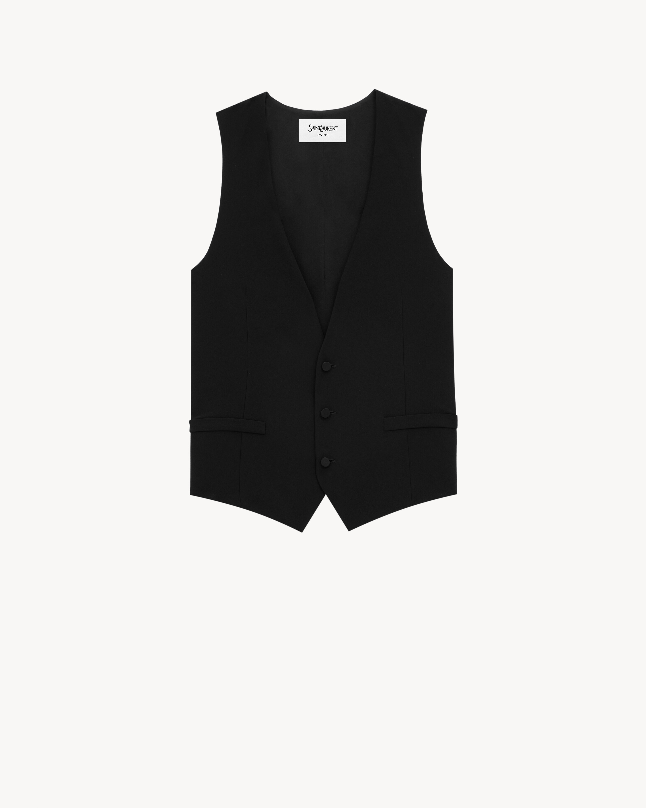 vest in silk crepe muslin