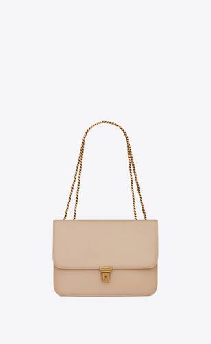 tuc tasche mit kette aus box saint laurent leder