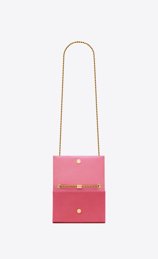 Pink Kate chain-tassel satin cross-body bag, Saint Laurent