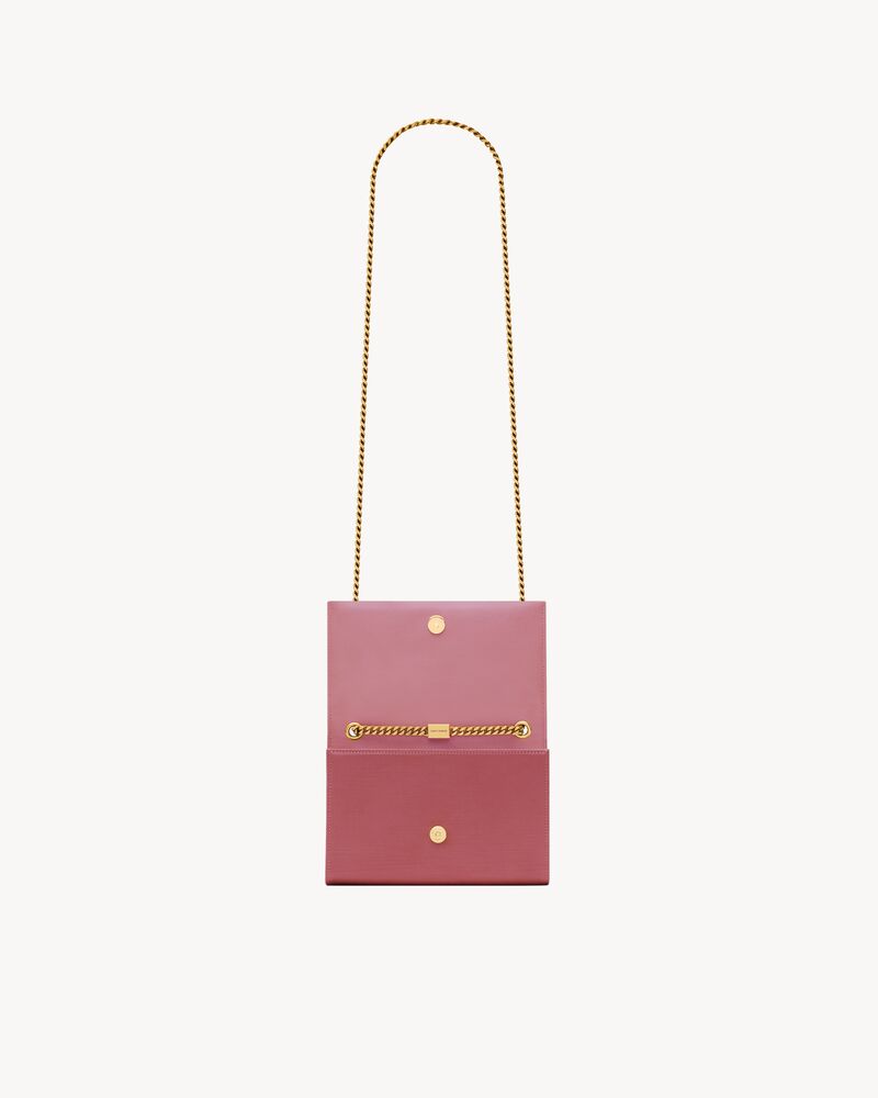 Pink Kate chain-tassel satin cross-body bag, Saint Laurent