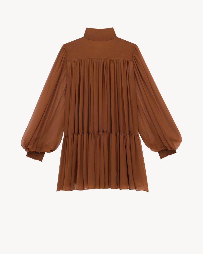 lavallière dress in silk crepe muslin