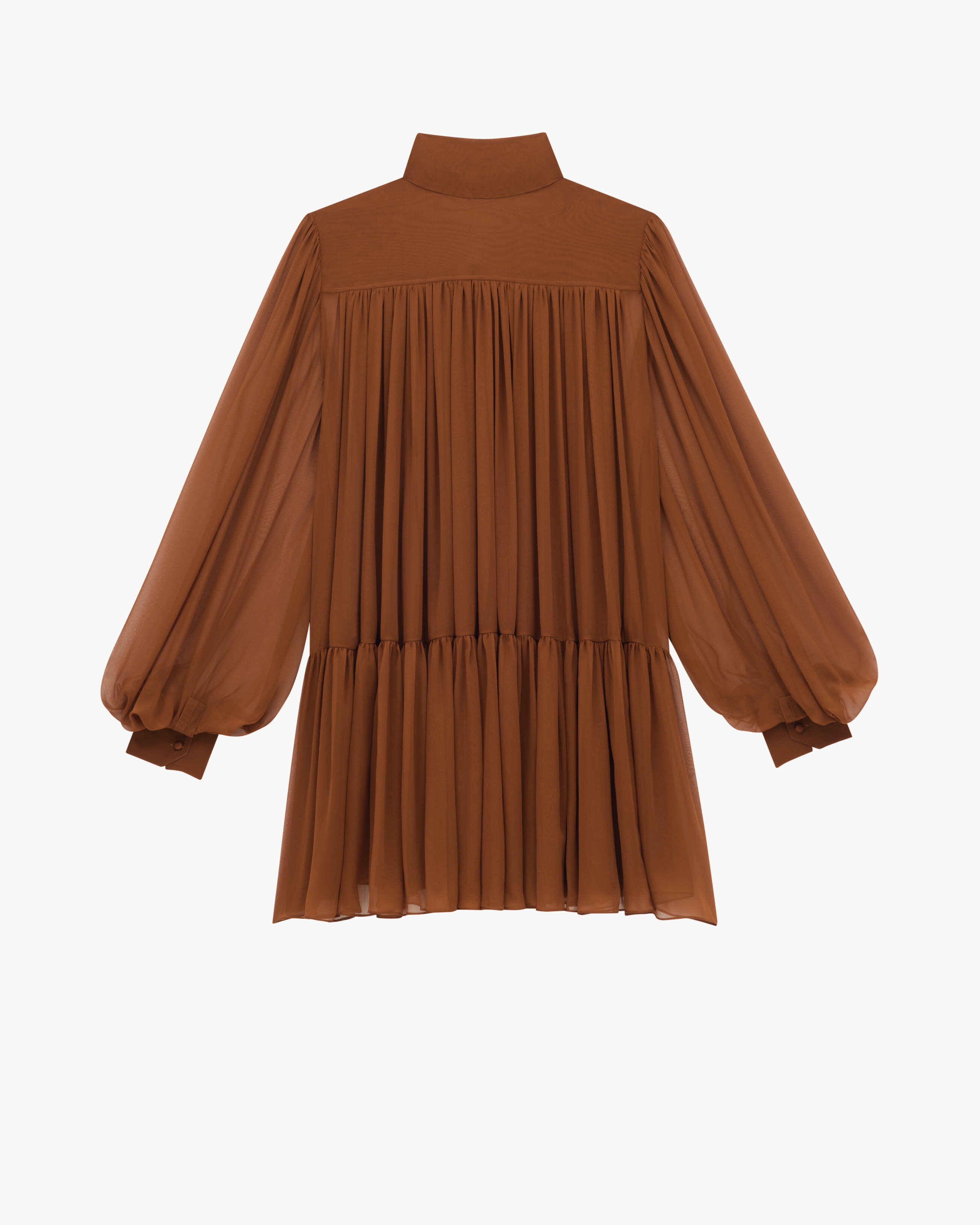 lavallière dress in silk crepe muslin