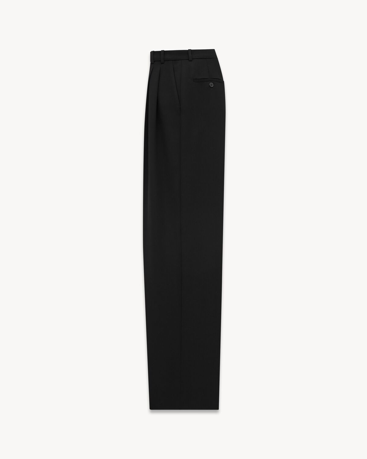 Pantalon ample en grain de poudre