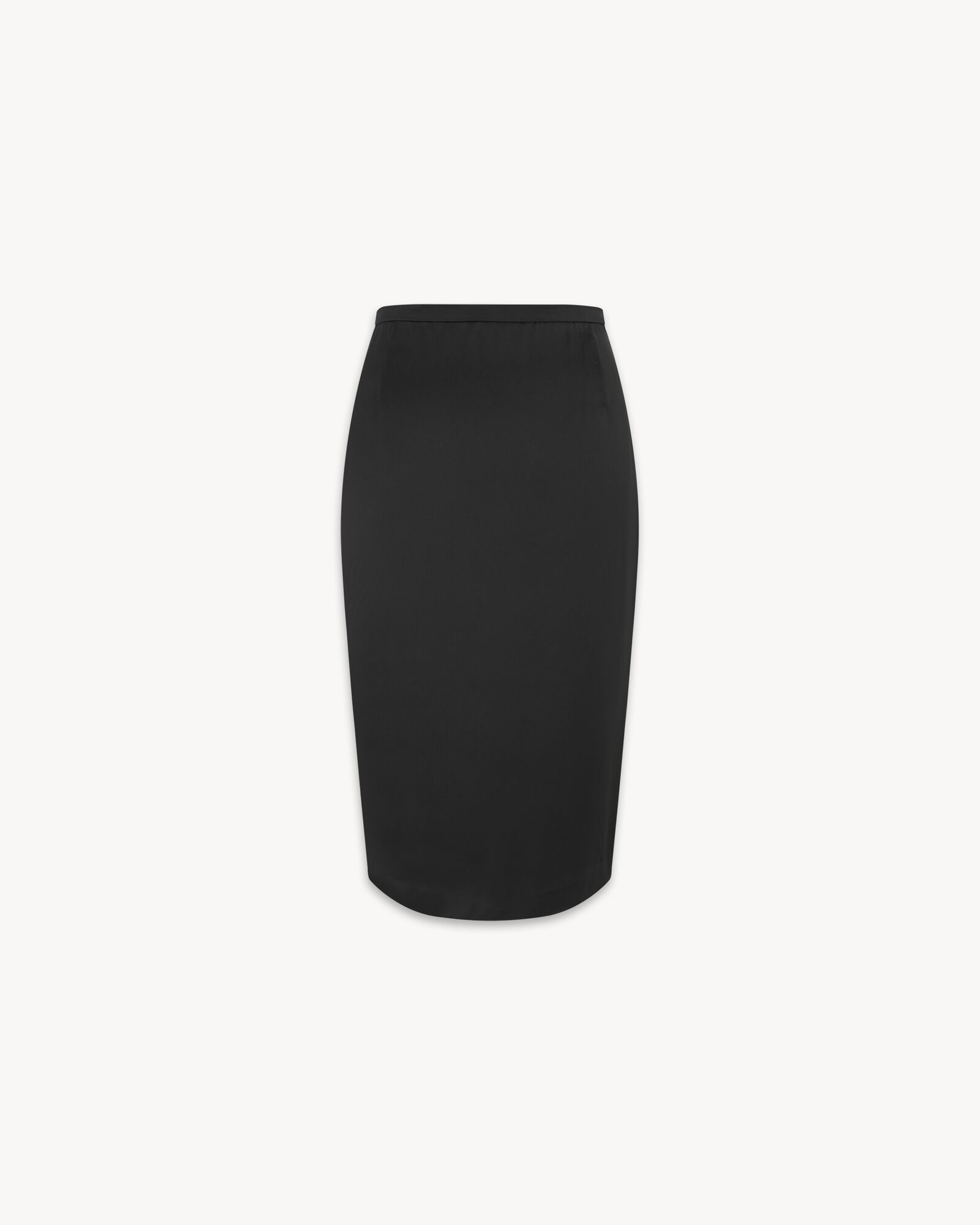 pencil-skirt-in-satin-saint-laurent-ysl