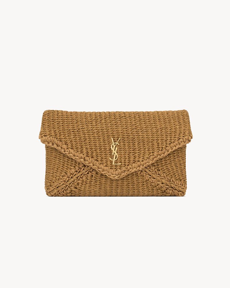 CASSANDRE grande pochette enveloppe en corde tressée