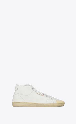 court classic sl/39 mid-top sneakers in grained leather