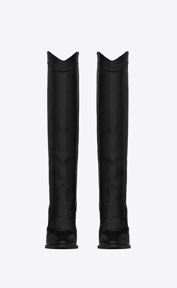 saint laurent kate knee high boots