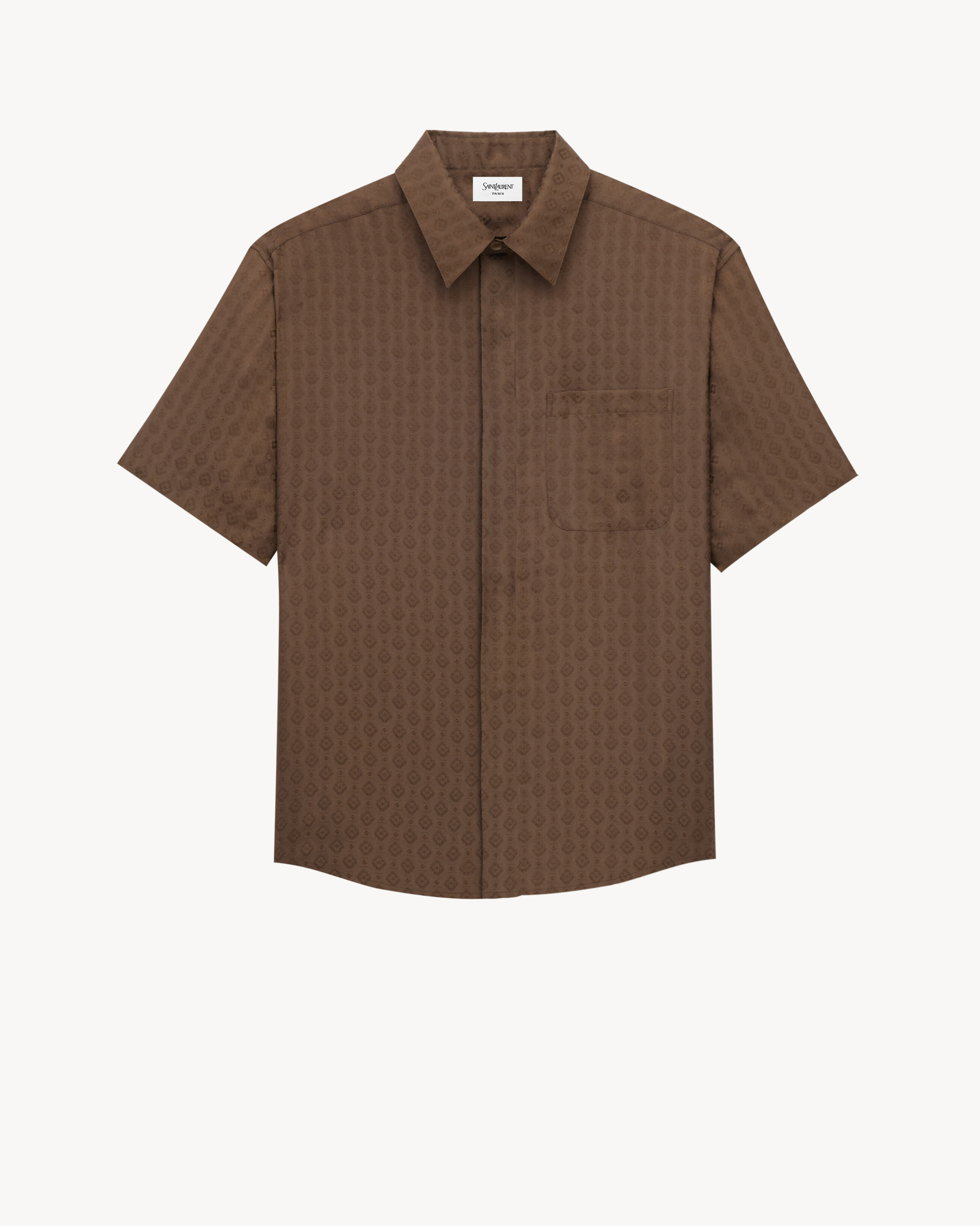 shirt in silk twill