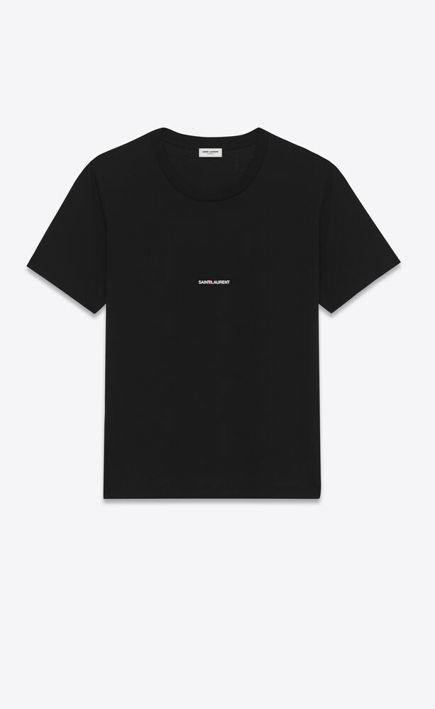 YSL 黒ロゴTシャツ