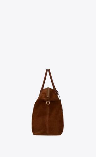 LE MONOGRAMME 72H DUFFLE IN CASSANDRE CANVAS AND SMOOTH LEATHER, Saint  Laurent