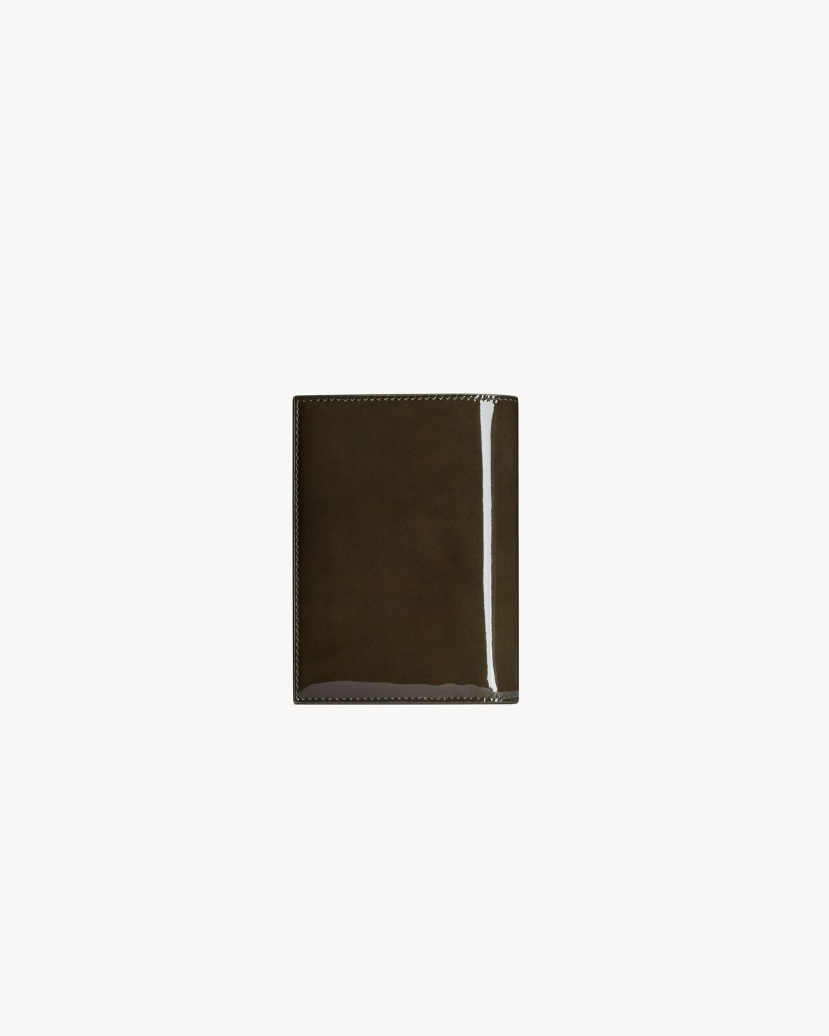 saint laurent paris credit card wallet in patent leather