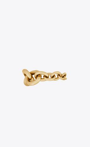 anillo de cadena graduada de oro amarillo de 18 kt