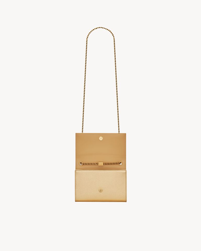 KATE SMALL TASSEL IN METALLIC LEATHER