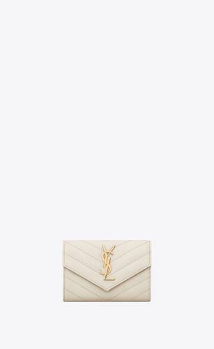 Terughoudendheid Christian Altijd CASSANDRE MATELASSÉ small envelope wallet in grain de poudre embossed  leather | Saint Laurent | YSL.com