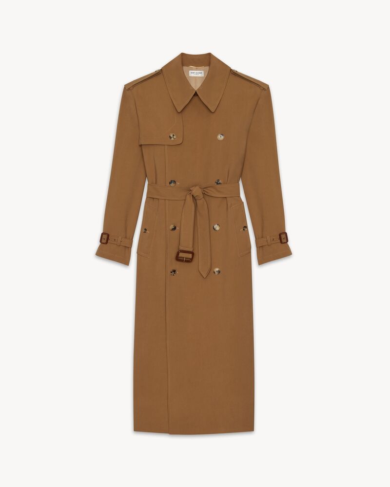 trench coat in twill