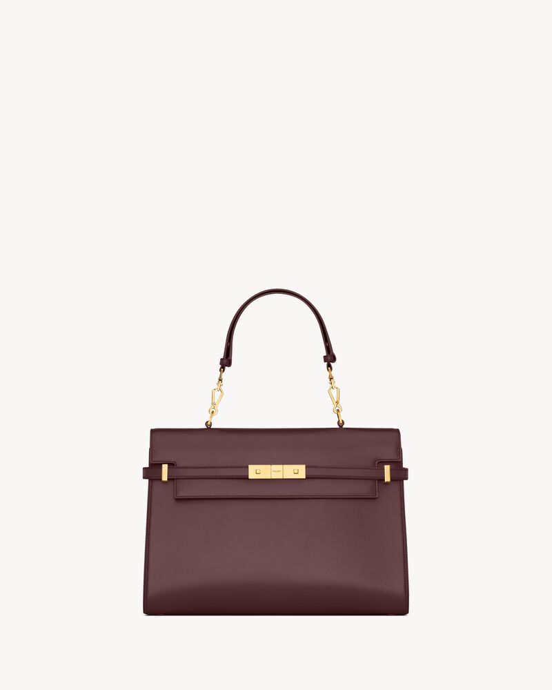 MANHATTAN Top Handle-Tasche aus Box Saint Laurent