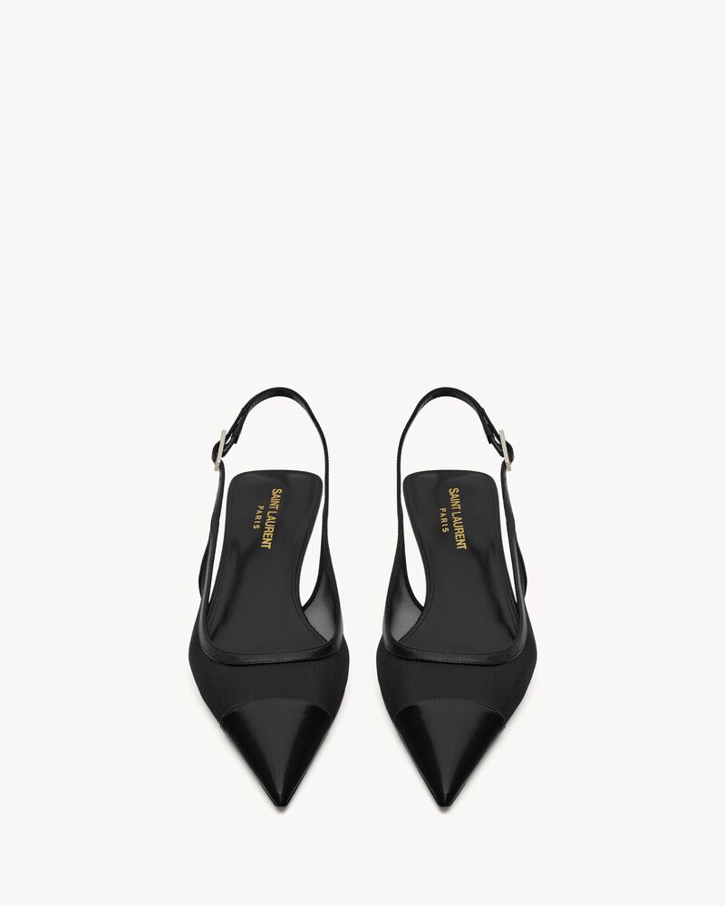 OXALIS slingback pumps in mesh | Saint Laurent | YSL.com