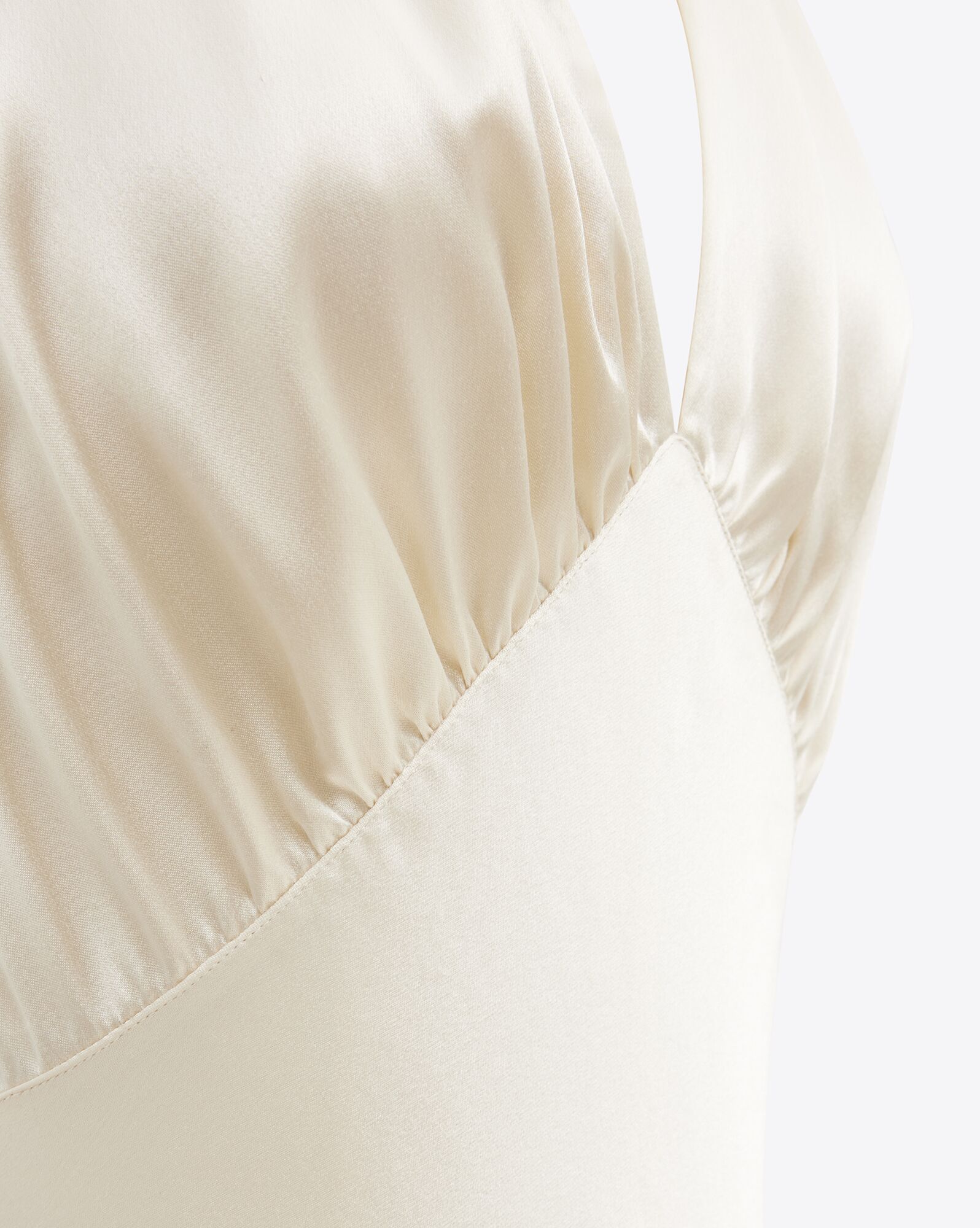 halter dress in satin