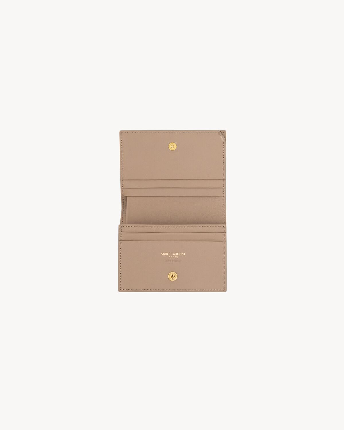 CASSANDRE MATELASSÉ FLAP CARD CASE IN LAMBSKIN