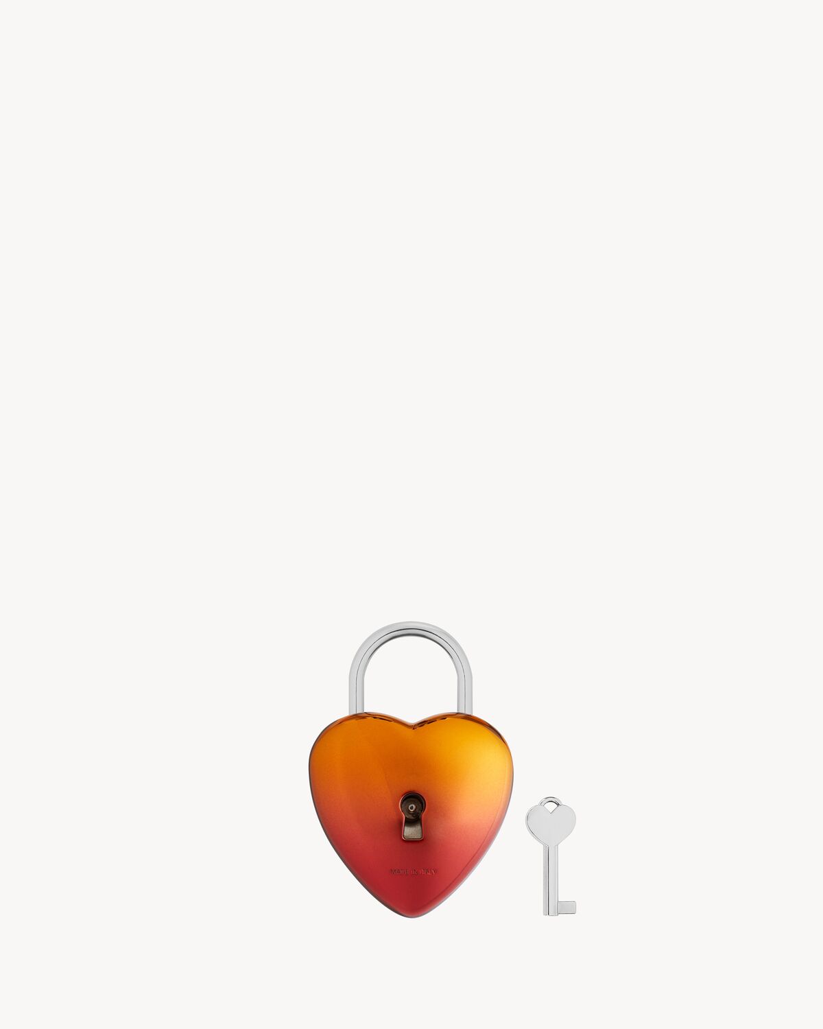 gradient heart-shaped 3d padlock