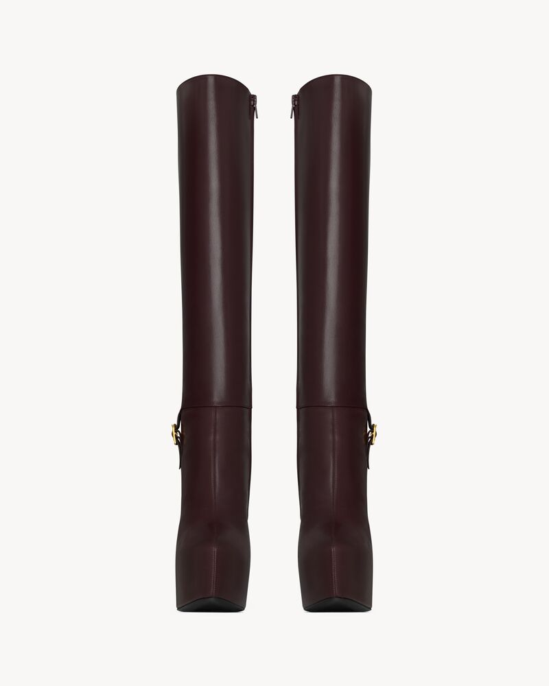 NICO platform boots in smooth leather