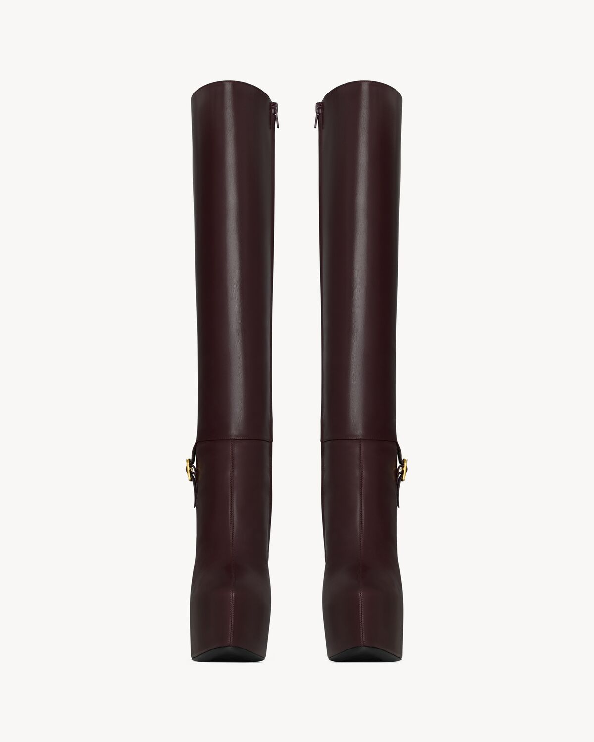 nico platform boots in smooth leather