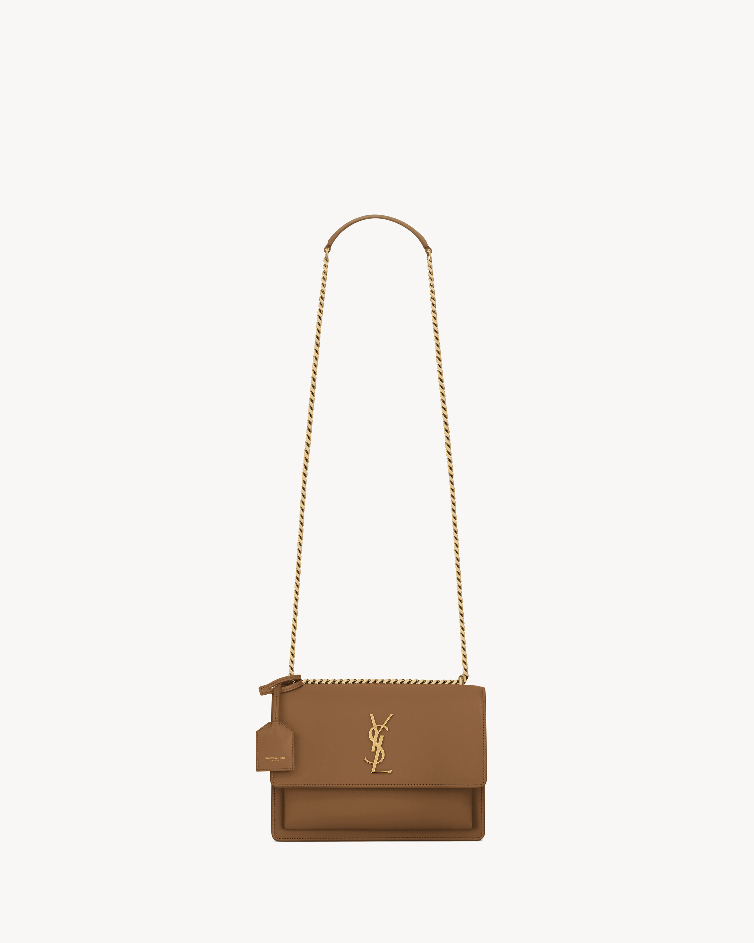 SUNSET medium IN SMOOTH LEATHER in Brown Saint Laurent YSL EN-DK
