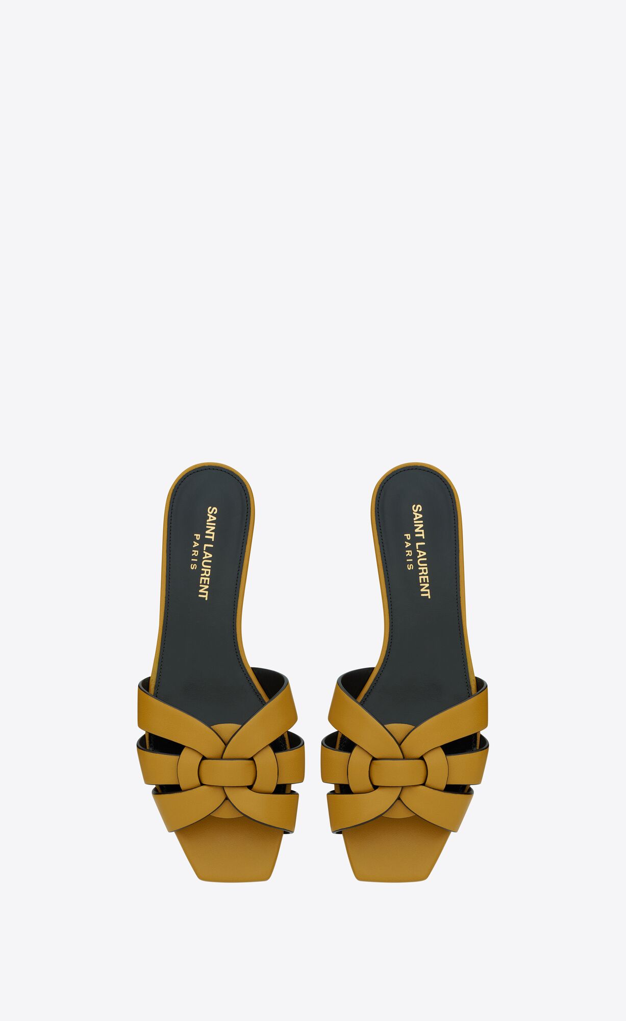 ysl fur mules