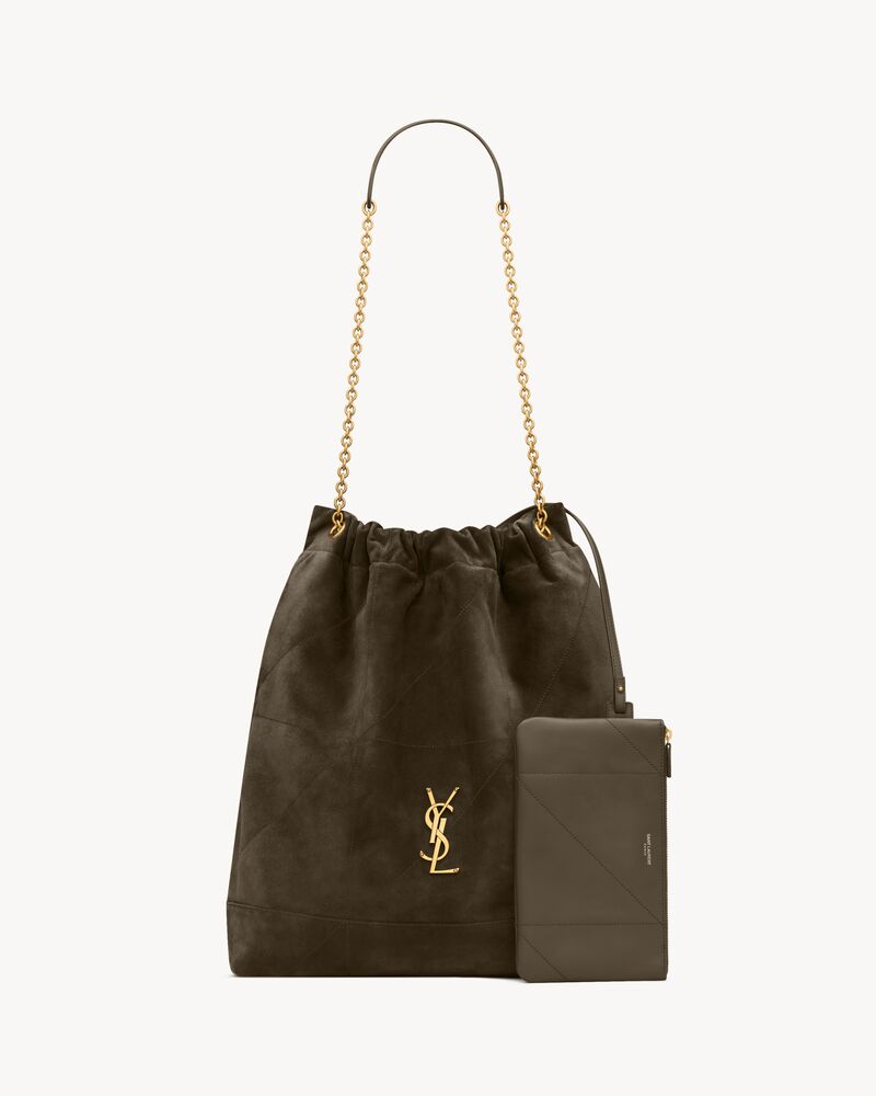 JAMIE large POCHON in suede