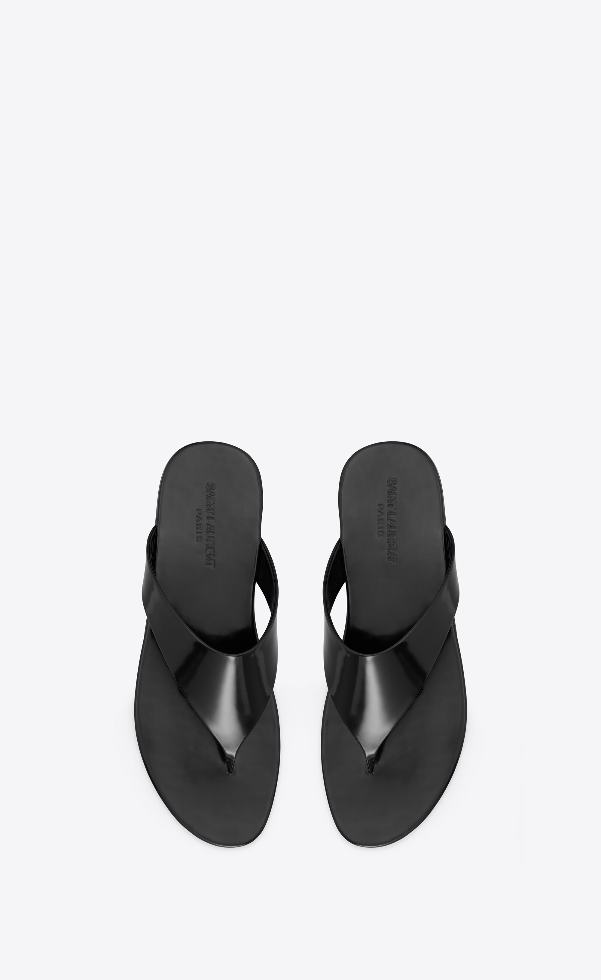 Kouros鏡面皮革涼鞋| Saint Laurent | YSL.com