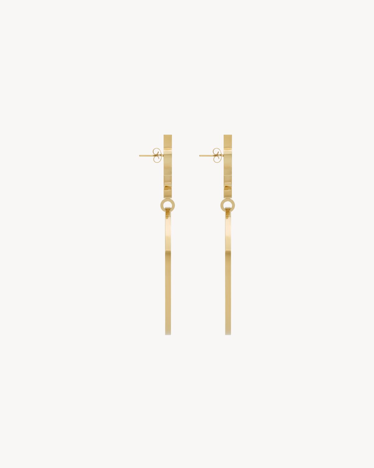 CASSANDRE pendant hoop earrings in metal