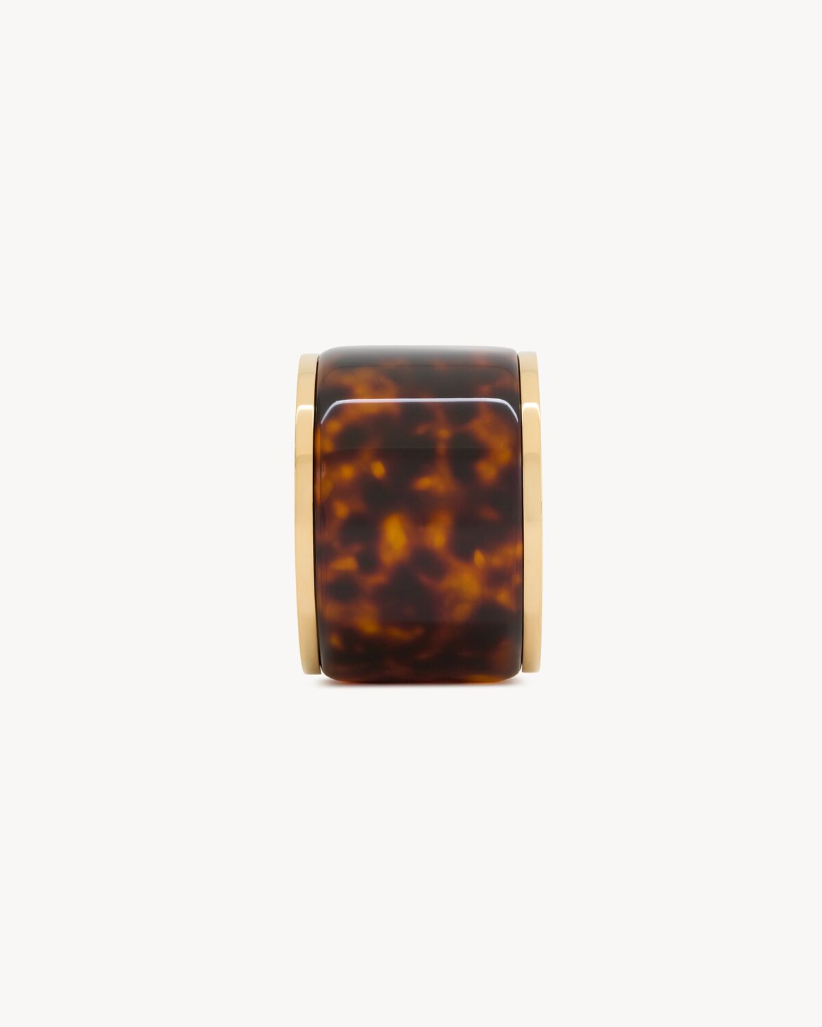 tortoiseshell bangle in resin and metal